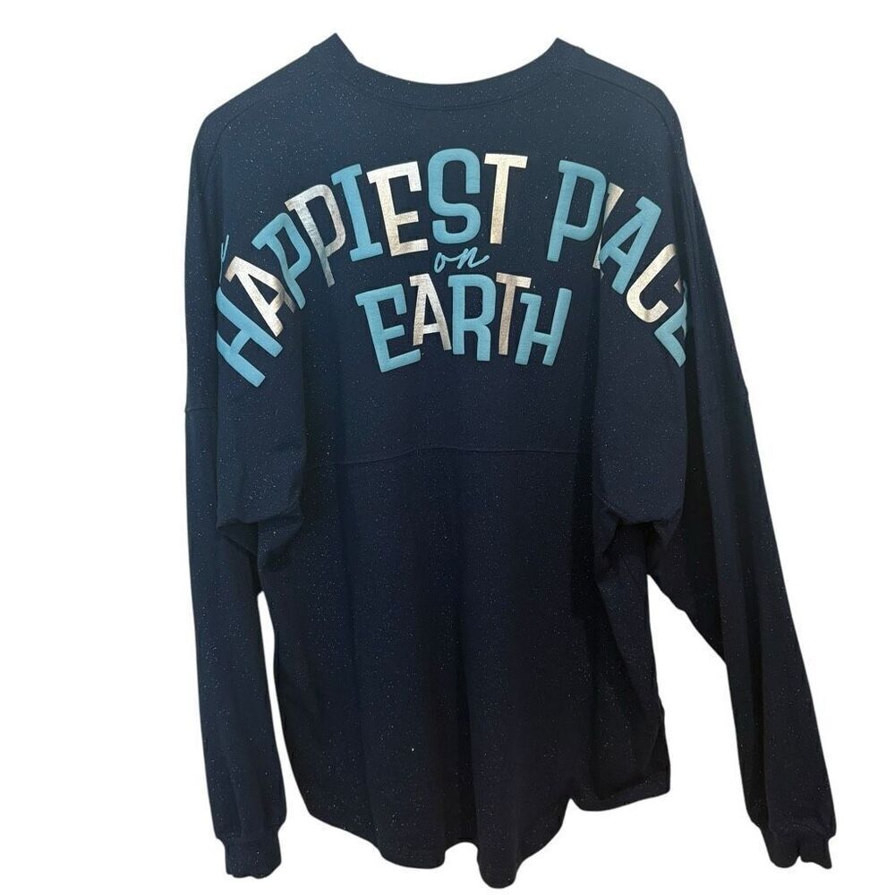 Disney Happiest Place on Earth 65th Anniversary Glitter Spirit Jersey Size XL Un